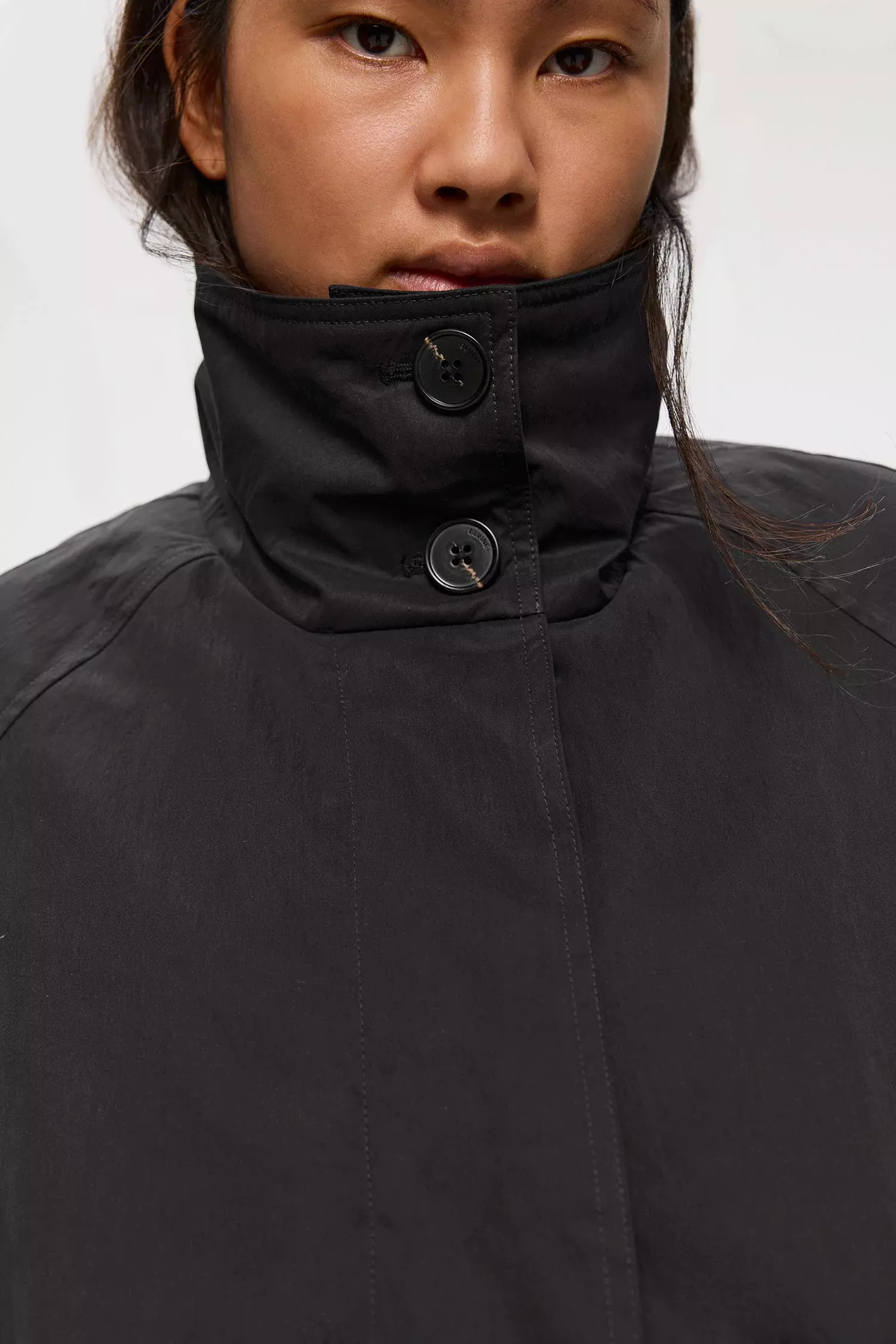 Elvine Fenja Black Damen Wattierter Mantel Wasserabweisend schwarz